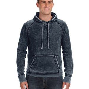 🆕 J. America ZEN Unisex Vintage Blue Fleece Pullover Hoodie Size: XL…